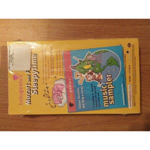 Baby Genius Mozart And Friends Sleepytime VHS Tape 2001 - New & Sealed - Picture 2 of 4